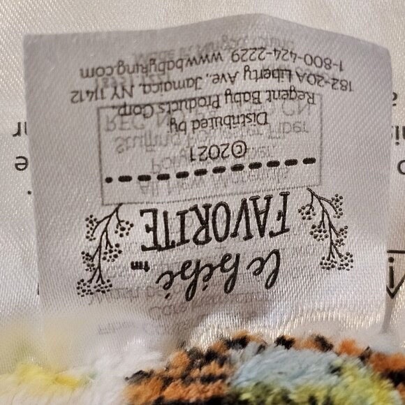 Le‎ Bebe Elephant Lovey Security Fleece Animal Print Blanket Plush 2021 Plush - Picture 4 of 6